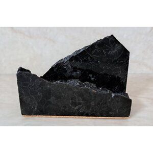 Natural Stone Business Card Holder- Coffee Brown Granite